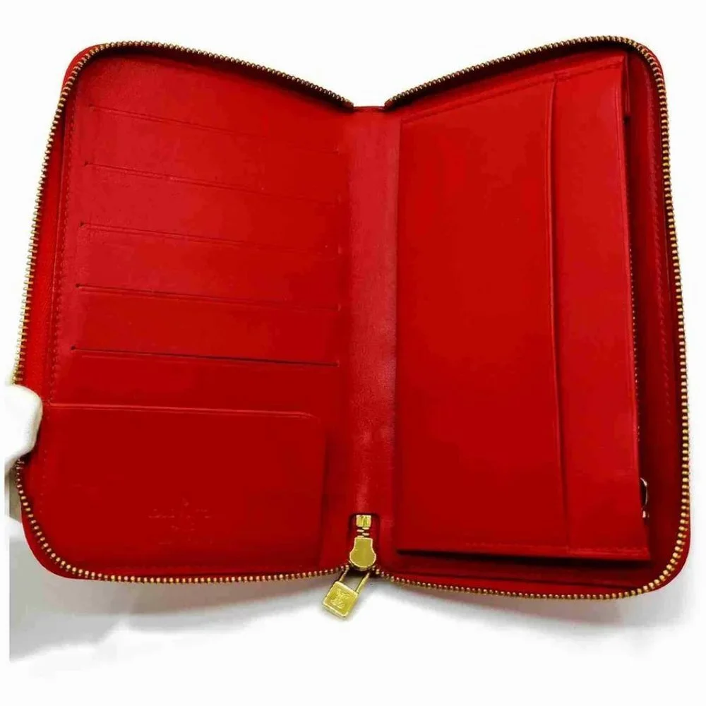 Louis Vuitton Monogram Vernis Red Zippy Organizer